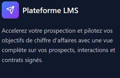 Système de Gestion des Prospect (LMS) - Outils Professionnel